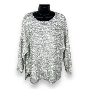 1x Absolutely Creative Worldwide White Grey Sweater Knit Long Sleeve Plus